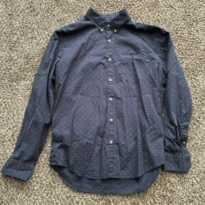 American Eagle Men's Large Blue Long Sleeve Button Down Shirt